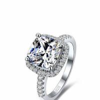Solidny srebrny pierścień, Mosiądz, biżuteria moda & dla kobiety & z kamieniem, bez zawartości niklu, ołowiu i kadmu, sprzedane przez PC