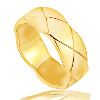 Rustfrit stål Mænd Finger Ring, 316L Stainless Steel, guldfarve belagt, forskellig størrelse for valg & for mennesket, 8mm, Solgt af PC