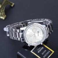 Men Wrist Watch Zinc Alloy with Glass plated for man & with rhinestone lead & cadmium free 40mm Length Approx 9 Inch Sold By PC