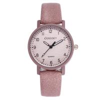Women Wrist Watch PU Leather with zinc alloy dial & Glass stainless steel pin buckle plated for woman 30mm Length Approx 8 Inch Sold By PC