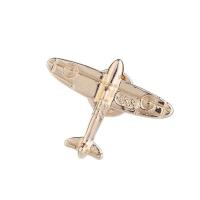 Zinc Alloy Collar Brooch Airplane gold color plated Unisex nickel lead & cadmium free Sold By Lot