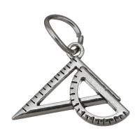 Zinc Alloy Pendants Geometrical Pattern antique silver color plated nickel lead & cadmium free Approx 7.5mm Sold By Lot