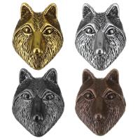 Animal Tibetan Style Connector, Wolf, plated, 1/1 loop, more colors for choice, 14x18x10mm, Hole:Approx 2mm, 50PCs/Lot, Sold By Lot