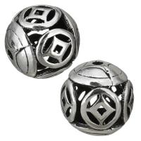 Zinc Alloy Hollow Beads Drum antique silver color plated nickel lead & cadmium free Approx 2mm Sold By Lot