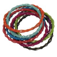 Bijoux bracelet en acier inoxydable, vernis d'étuvage & pour femme, multicolore, 5mm, Longueur:Environ 8 pouce, 8Strandstoron/fixé, Vendu par fixé