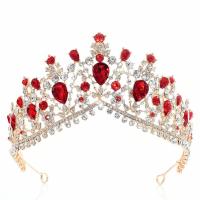 Bridal Tiaras Zinc Alloy with Crystal plated for bridal & with rhinestone lead & cadmium free Sold By PC