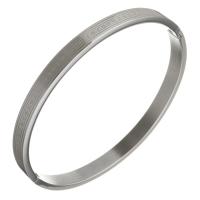 Stainless Steel Bangle for woman original color 6mm Inner Approx Sold By PC