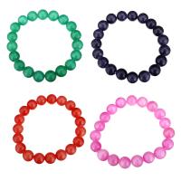 Dyed Jade Bracelet, Round, different size for choice, more colors for choice, Length:Approx 8 Inch, 10Strands/Lot, Sold By Lot