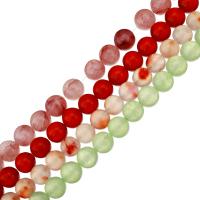 Dyed Jade Beads, Round, different size for choice, more colors for choice, Hole:Approx 0.5-1.5mm, Sold Per Approx 16 Inch Strand