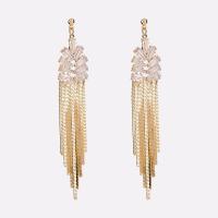 Brass with Crystal brass post pin gold color plated for woman nickel lead & cadmium free Sold By Pair