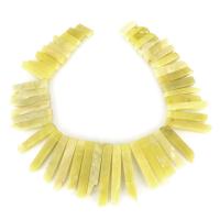 Jade Lemon Afgestudeerd Hanger Beads, 6-9x23-62x6mm, Verkocht door Stel