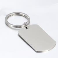 Nehrđajući čelik Key Chain, bez spolne razlike, izvorna boja, 45x27mm, Prodano By PC