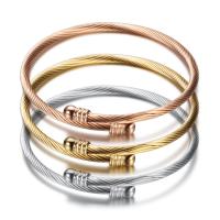 Stainless Steel Bangle, plated, for woman, more colors for choice, 2.9mm, 9mm, Inner Diameter:Approx 60mm, Sold By PC