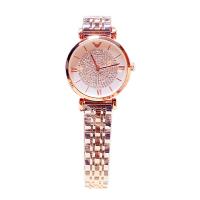 Women Wrist Watch, Stainless Steel, with Glass, plated, Life water resistant & for woman & with rhinestone, more colors for choice, 32mm, Length:Approx 8.7 Inch, Sold By PC