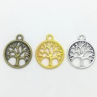 Zinc Alloy Pendants Tree plated nickel lead & cadmium free Approx 3mm Sold By Bag