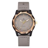 Unisex Wrist Watch Zinc Alloy with PU Leather & Glass Chinese watch movement nickel lead & cadmium free waterproofless gold color plated 20mm 44mm Approx 10 Inch  Sold By PC