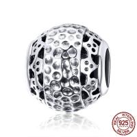 Thailand Sterling Silver Beads, without troll, 11x10mm, Hole:Approx 4.5-5mm, Sold By PC