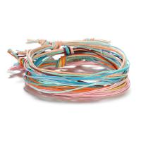 Nylon Cord Náramky, Nylon kabel, s Zinek, s 5.5cm extender řetězce, nastavitelný & různé styly pro výběr & pro ženy, více barev na výběr, Prodáno za Cca 7.49 inch Strand
