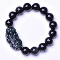 Obsidian Bracelet, Fabulous Wild Beast, handmade, Unisex & different size for choice, more colors for choice, nickel, lead & cadmium free, Sold By Strand