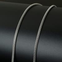 Rozsdamentes acélból készült ékszerek Chain, Stainless Steel, -val műanyag orsó, különböző méretű a választás, az eredeti szín, Kb 10m/spool, Által értékesített spool