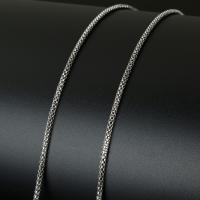 Stainless Steel Jewelry Chain, with plastic spool, different size for choice, original color, Approx 10m/Spool, Sold By Spool