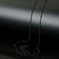 مجوهرات الفولاذ المقاوم للصدأ سلسلة, مع بكرة بلاستيكية, بندقية مطلية سوداء, تطور سلسلة البيضاوي, 1.5mm, تقريبا 20م/بكرة, تباع بواسطة بكرة