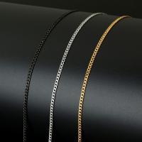 Nehrđajućeg čelika Curb Chain, Nehrđajući čelik, s plastična kalem, pozlaćen, rubnik lanac & twist ovalni lanac, više boja za izbor, 2mm, Približno 10m/spool, Prodano By spool