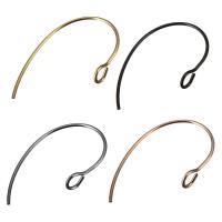 Stainless Steel Hook Earwire, plated, more colors for choice, 16x25mm, Hole:Approx 3mm, Approx 100PCs/Bag, Sold By Bag