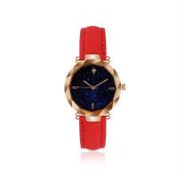Women Wrist Watch PU Leather with zinc alloy dial & Glass plated for woman Length Approx 9 Inch Sold By PC