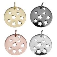 Brass Jewelry Pendants, plated, more colors for choice, nickel, lead & cadmium free, 16x16x2mm, Hole:Approx 3.5mm, 10PCs/PC, Sold By PC