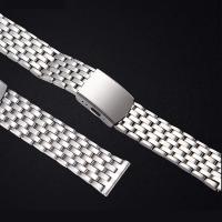 нержавеющая сталь ремешок для часов, жесткой одежды & Мужский, серебряный, 20x170mm, продается PC