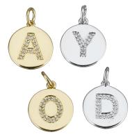 Cubic Zirconia Micro Pave Brass Pendant plated micro pave cubic zirconia nickel lead & cadmium free Approx 4mm Sold By PC