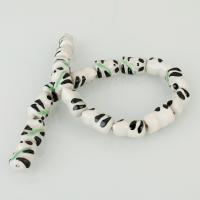 Animal Lampwork Beads, Panda, 20x13x12mm, Hole:Approx 2.5mm, Approx 18PCs/Strand, Sold Per Approx 14 Inch Strand