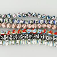 Perles murano faites à la main , chalumeau, plus de couleurs à choisir, 14x14x14mm, Trou:Environ 3mm, Environ 25PC/brin, Vendu par Environ 13.5 pouce brin