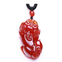 Agate Jewelry Pendants, Fabulous Wild Beast, handmade, Unisex, more colors for choice, 37x20x11mm, Sold By PC