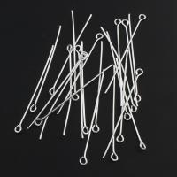 Iron Headpin silver color plated nickel lead & cadmium free Approx 3mm Sold By Bag