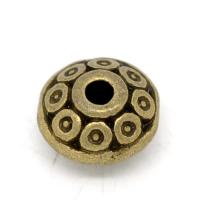 Abalorios de Aleación de Zinc , chapado en color bronce antiguo, libre de níquel, plomo & cadmio, 6mm, agujero:aproximado 1.5mm, 100PCs/Bolsa, Vendido por Bolsa