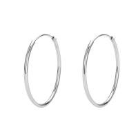 Brass Hoop Earring, plated, Korean style & for woman, more colors for choice, nickel, lead & cadmium free, 15x30mm, Sold By Pair