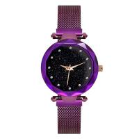 Women Wrist Watch Stainless Steel with zinc alloy dial & Glass Japanese watch movement for woman plated Approx 11 Inch  Sold By PC