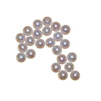 Cultured Half Drilled Freshwater Pearl Beads Potato natural half-drilled white 7-8mm Approx 0.8mm Sold By PC