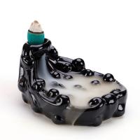 Backflow Incense Burner, Porcelain, more colors for choice, 100x70x50mm, Sold By PC