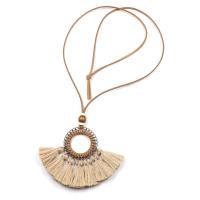 Caddice Sweater Necklace with Zinc Alloy Tassel for woman Sold By Pair