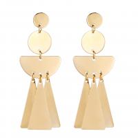 Zinc Alloy Tassel Earring gold color plated for woman golden nickel lead & cadmium free Sold By Pair
