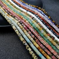 Mischedelstein Perlen, Edelstein, poliert, verschiedenen Materialien für die Wahl, keine, 4mm, Bohrung:ca. 1mm, ca. 115PCs/Strang, verkauft von Strang