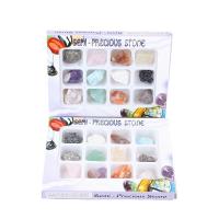 material misto Pedra preciosa de decoração em caixa, cores misturadas, 142x105x16mm, 12PCs/box, vendido por box
