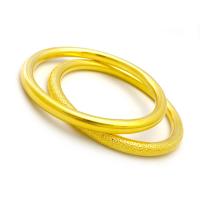 Brass Bracelet & Bangle gold color plated & for woman nickel lead & cadmium free 6mm Inner Approx 60mm Sold By PC