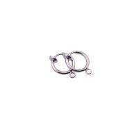 Brass Clip On Earring Finding plated Unisex & with loop nickel lead & cadmium free 11mm Sold By Bag
