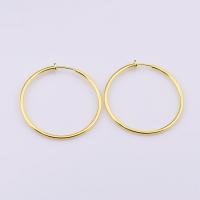 Brass Hoop Earring, plated, Unisex & different size for choice, more colors for choice, nickel, lead & cadmium free, 50PCs/Bag, Sold By Bag