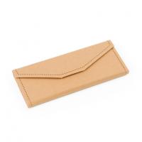 Kraft Glasses Case, Foldable & Unisex, earth yellow, 160x67x62mm, Sold By PC