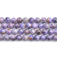 charoite perla, naturale, DIY & formato differente per scelta, viola, grado A, Appross. 47PC/filo, Venduto per Appross. 14 pollice filo